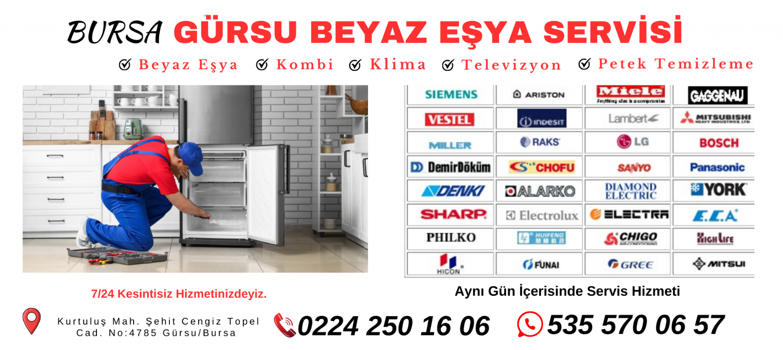 GÜRSU Beyaz Eşya Servisi